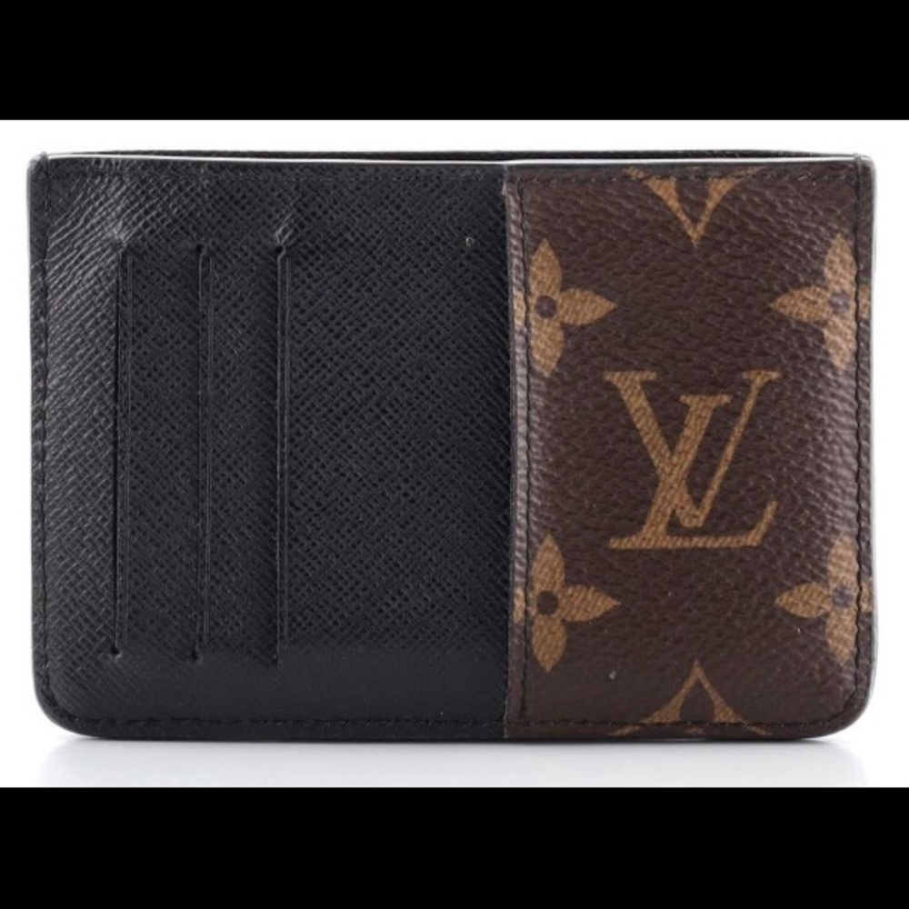 Louis Vuitton Neo Monogram Macassar Porte-cartes Card Holder Wallet